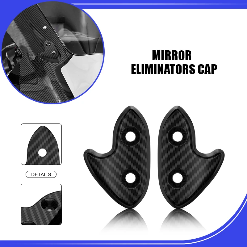 

Motorcycle Windscreen Driven Mirror Hole Cap For R1 2015-2019 R1M 2016-2019 Carbon Fiber Mirror Protection Cover r1 Accessories