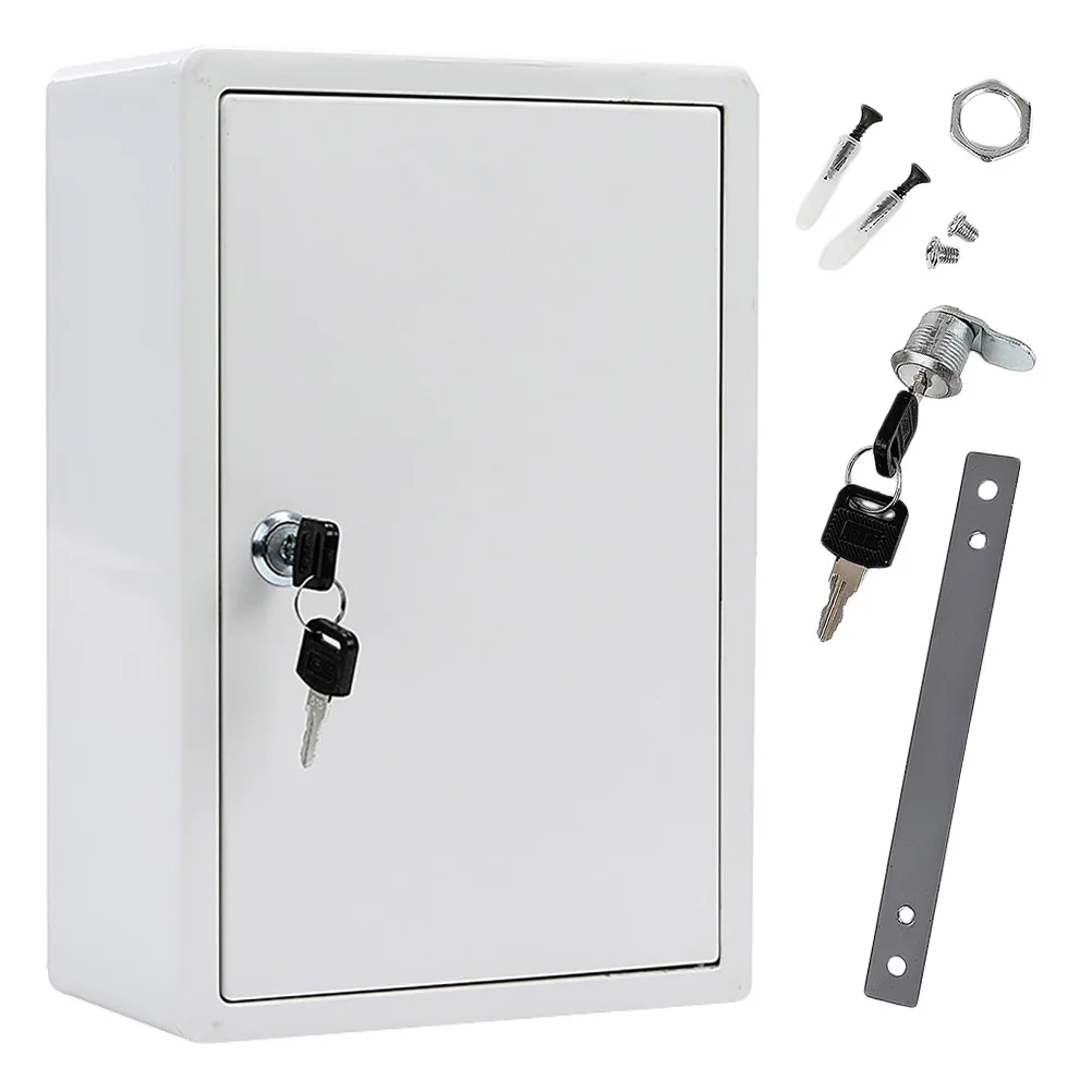 

Milk Box Delivery Wall Mounted Outdoor Plastic Lockable Case Holder Container Home Door Tool Storage Milk Supply