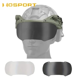 Casque tactique avec lunettes à suspension externe, lunettes de paintball, accessoires de chasse et de tir