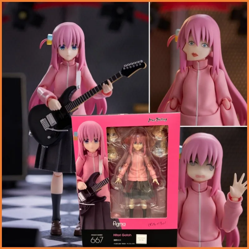 

2026 New In Stock GSC Figma#667 BOCCHI THE ROCK Hitori Gotoh Anime Action Figure Movable Model Toy Perfect Gift for Movie Fans