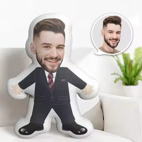 New Custom Funny Face Pillow, Personalized Shaped Pillows, Custom Throw Pillow, Birthday Gift For Couples, Wedding Gift