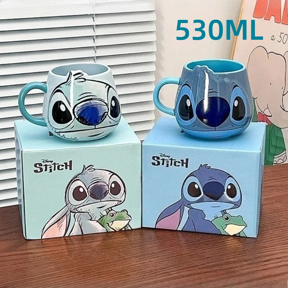 لستيتش بيشر كراميك كافييتاس 530 مللي كارتون كريتيفوس موستر بارف Wasserbecher Büro Zuhause Geburtstag Urlaub Ge