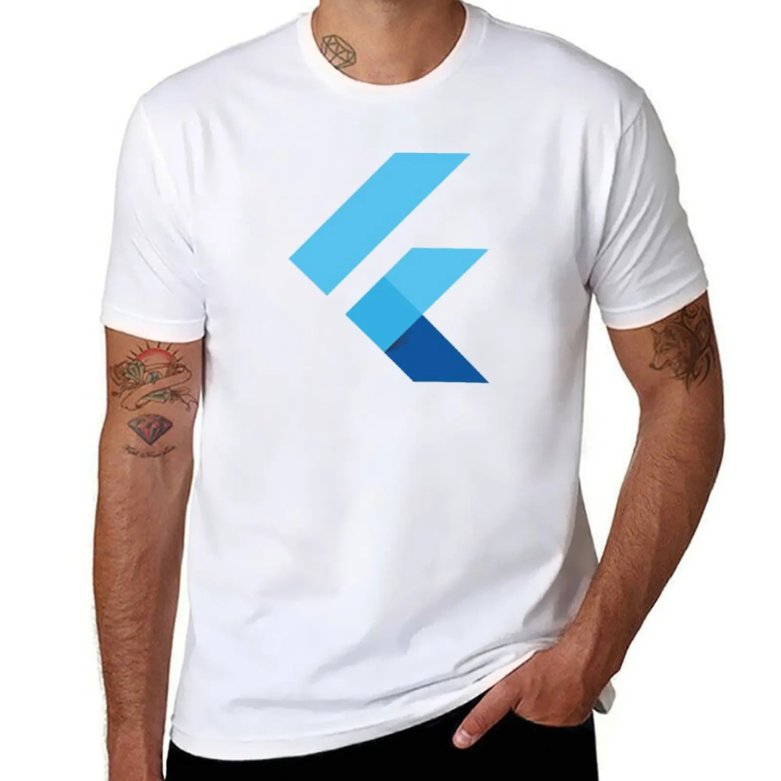 

Flutter Logo for Flutter/Dart Software Developer (Black) T-Shirt man graphic t shirt T-Shirt
