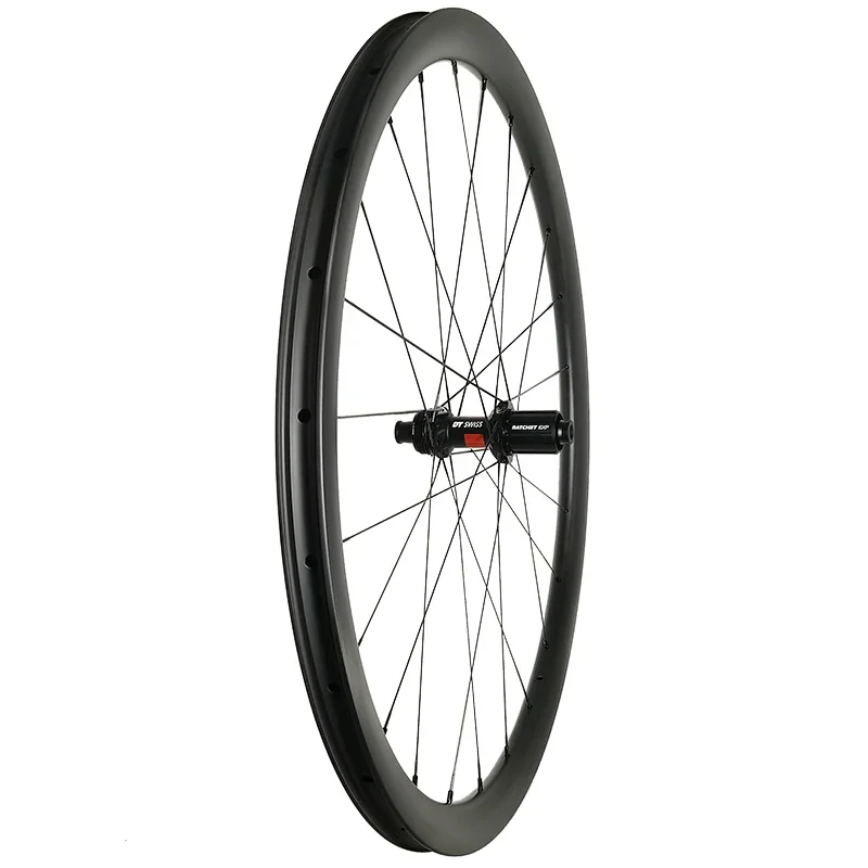 Airwolf Carbon Road Bike Wheelset 700C Disc Brake Carbon Rim Center Lock or 6-blot Tubuless Clincher Wheels UD 24h Carbon Wheels