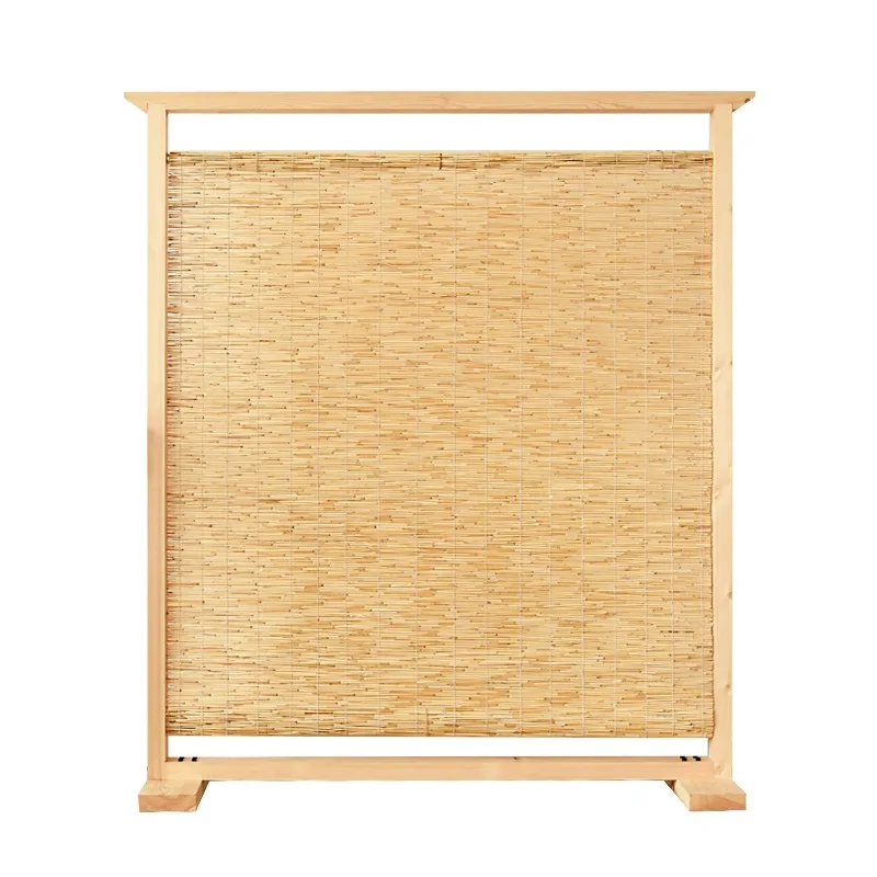 

Chinese solid wood reed seat screen screen partition entrance living room bedroom house hotel restaurant office decoration