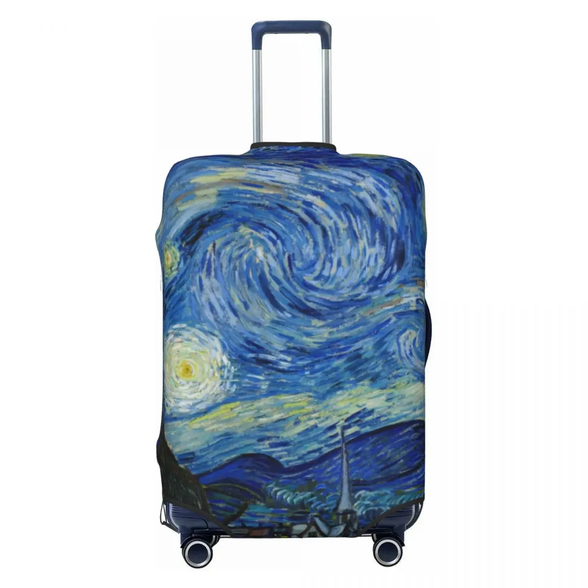 Star Van Gogh Suitcase Cover Flight The Starry Night Impressionism Useful Luggage Case Cruise Trip Protector