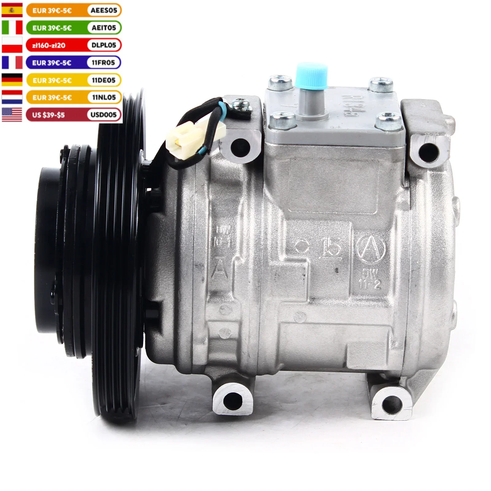 For 1990 - 1997 Toyota Corolla L4 L.6 - 1.8L New Car Air Conditioning compressor 10PA15C  471-0138