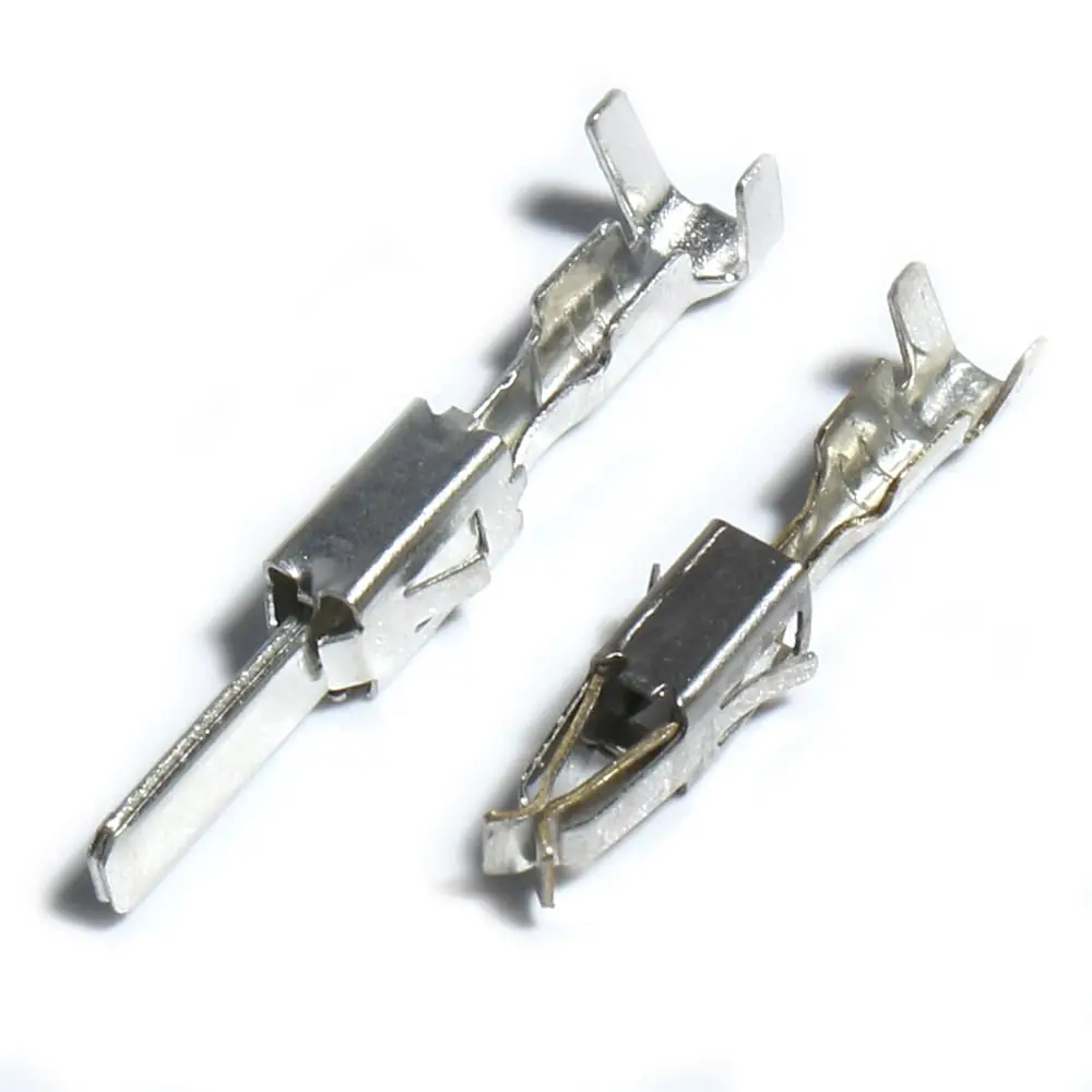 400pcs Male Female Crimp Pins kit Wiring Butt 1.5/3.5mm Car Electrical Wire Terminal Automotive Connector Non-Insulated Plug