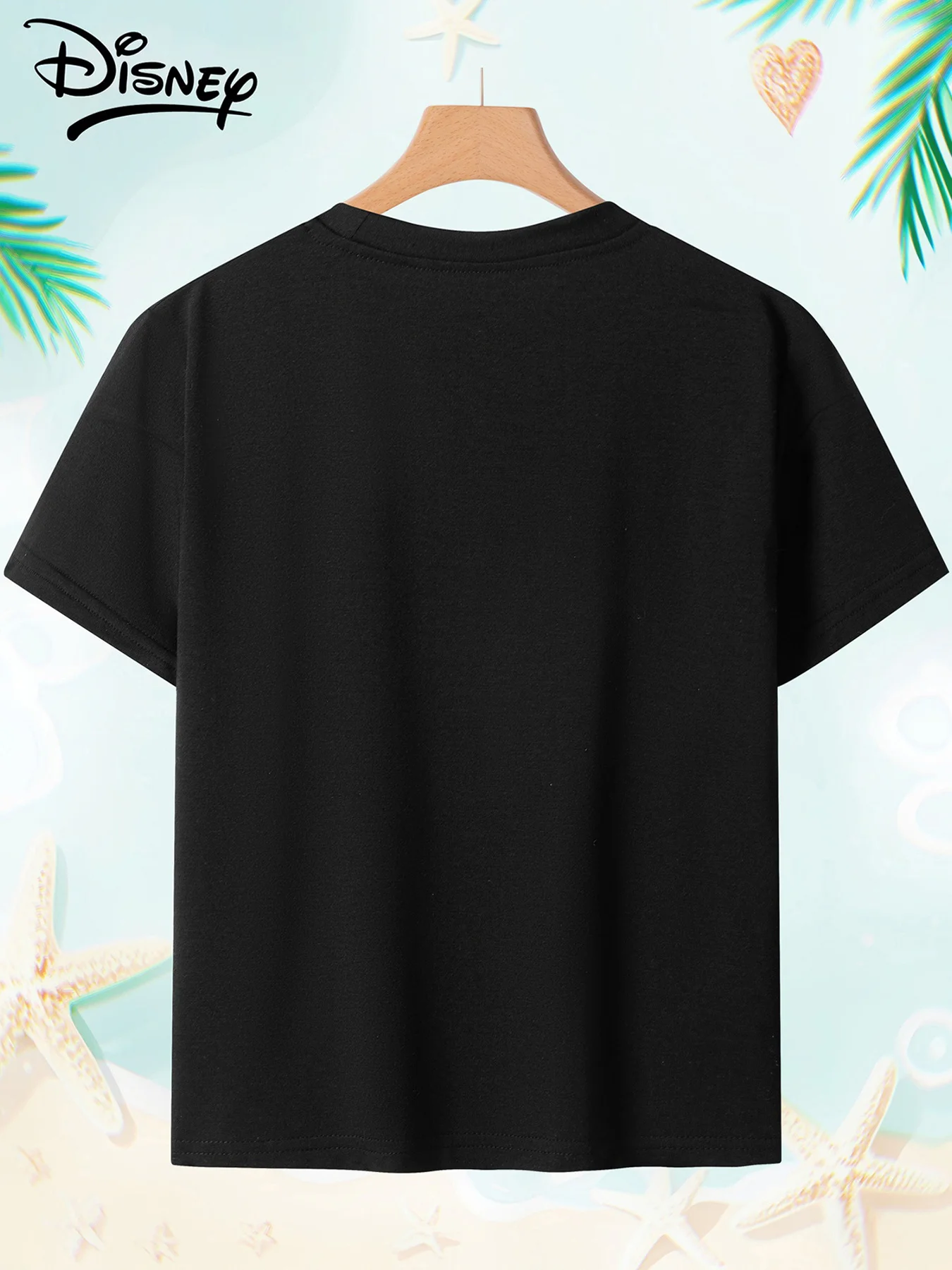 تي شيرت ديزني ستيتش الهالوين المطبوع للفتيات Happy Play توب مناسب للأم والابنة من القطن الخالص برقبة دائرية وأكمام قصيرة #6