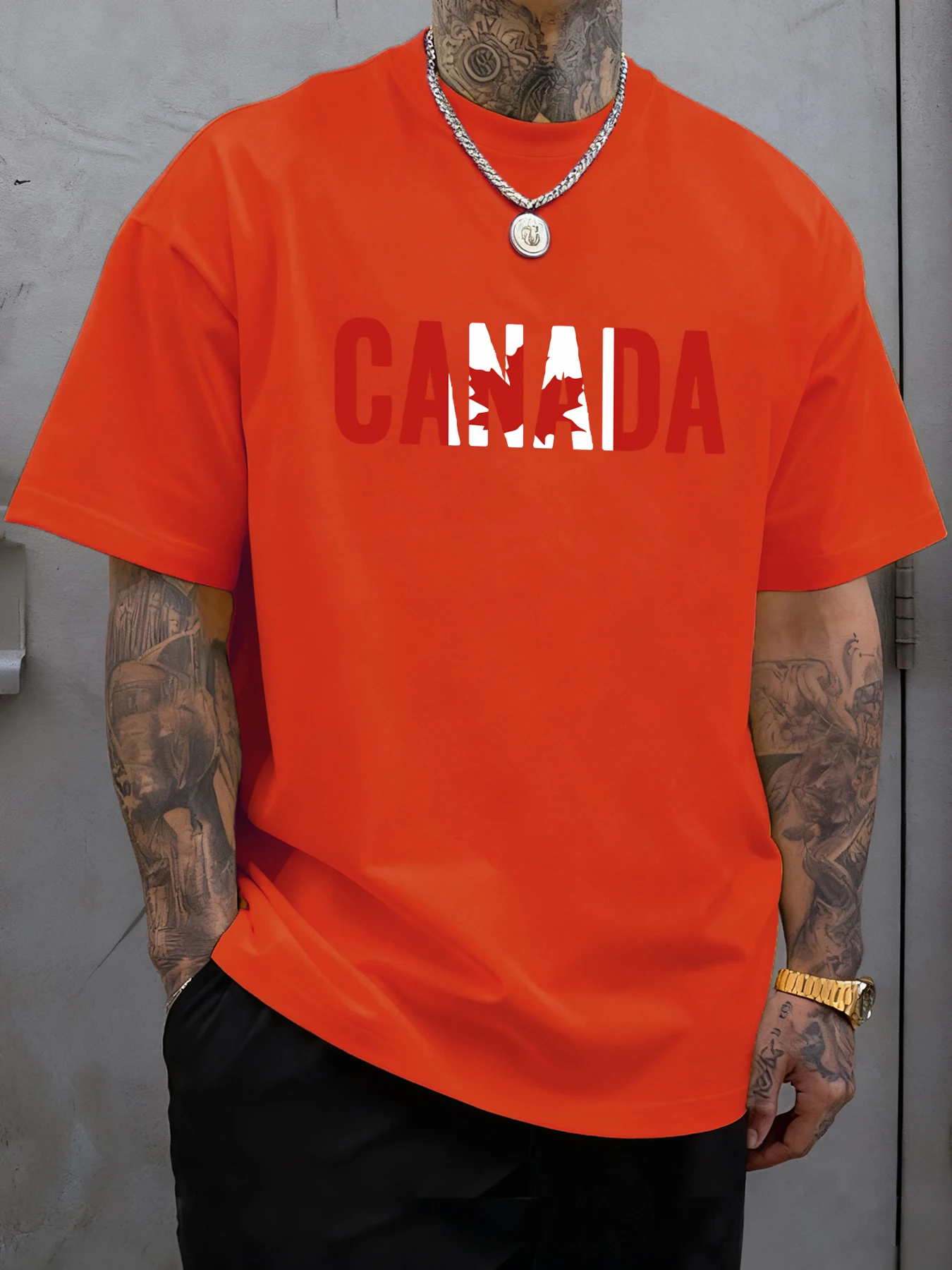 Kanada Maple Leaf Druck Herren T Shirt Casual Baumwolle T-shirts Alle-Spiel Hip Hop Kleidung Mode Sommer Weiche streetwear