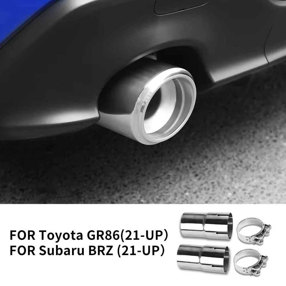 

For Subaru BRZ ZD8 Toyota GR86 ZN8 2021 2022 2023 2024 2025 Car Exhaust Extension Pipe Stainless Steel Exhaust Tip Accessories