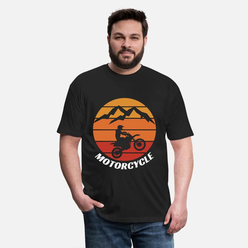 

0415 Retro Motorcycle Gift t shirt for Cafe Racer Full Of Spee Graphic clothes 100% cotton printed tee All size Tops S-6XL