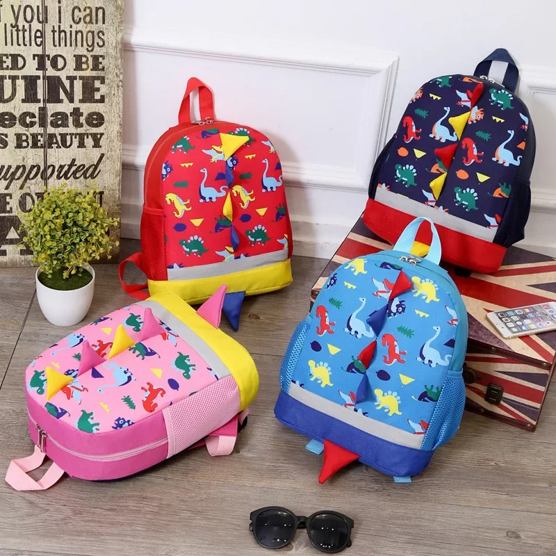 

Kids Cartoon Dinosaur School Bags for Boys Girls Zipper Fashion Backpack Student Kindergarten Cute Shoulder Schoolbag Kids Gifts