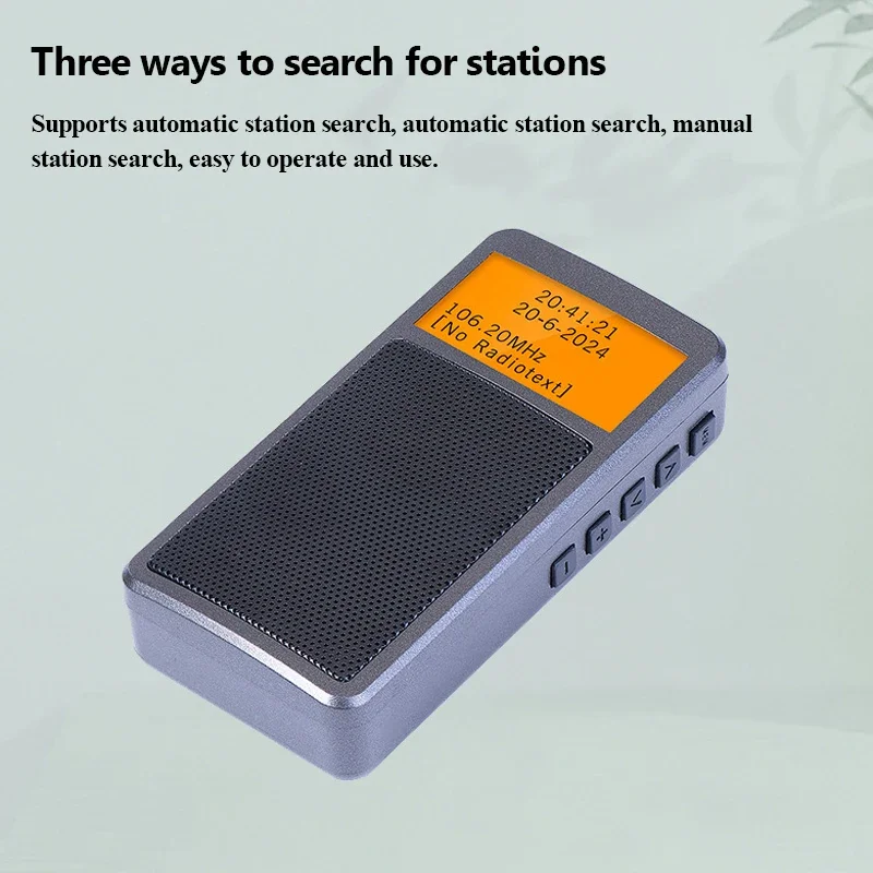 راديو بلوتوث صغير محمول جيب DSP FM ستيريو أجهزة الراديو سماعة لاسلكية تعمل بالبلوتوث المتكلم مع ساعة منبه شاشة الإضاءة الخلفية شحن