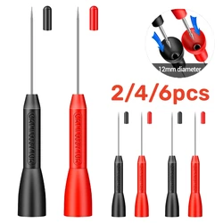 2pcs Multimeter Test Leads Kit Car Tip Probes Diagnostic Tools 600V 10A Non Destructive Needle Tip Probes Mechanical Tools 2mm