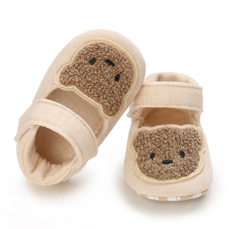 Cute Little Bear Rabbit Baby Shoes Soft Cotton Anti Slip Baby Walking Shoes 0-18M Newborn Anti Drop Outdoor Casual Shoes