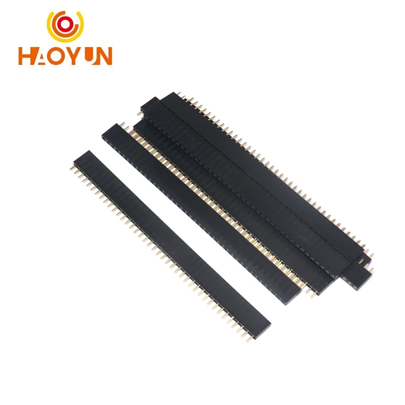 【10-5PCS】1X40 Pins Single Row Straight FEMALE PIN HEADER 2.54MM PITCH Strip Connector Socket 140 40p 40PIN FOR PCB arduino