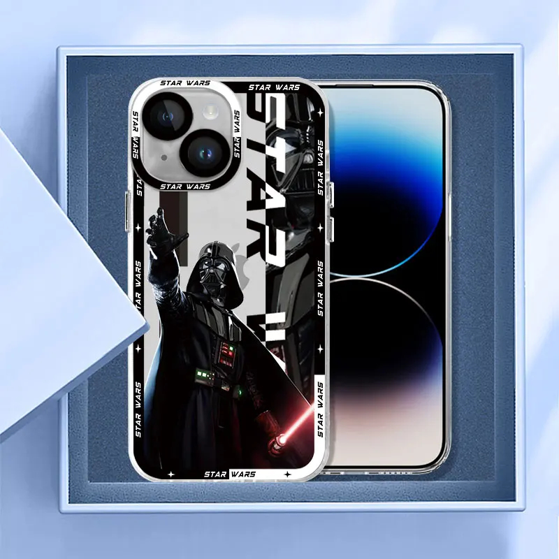 Starss-Warsa Darth V-vaders case for iphone 14 pro XS Max 8 Plus SE 15 Plus 11 12 13 Mini XR 7 Soft Clear Cover tpu phone cases