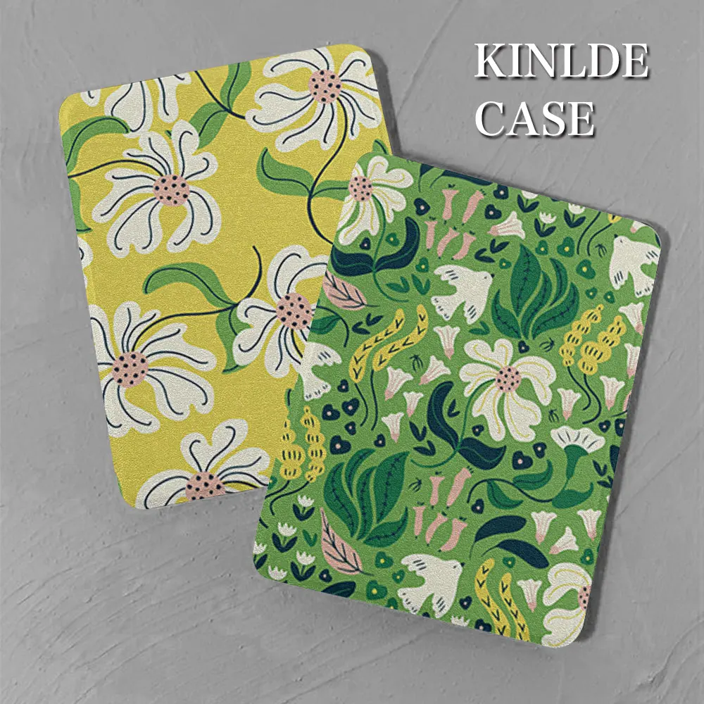 

kindle case plant pattern paperwhite1th 2th 2022kindle 11th 10th 9th generation Oasis 2 3 funda 2021