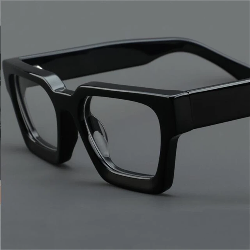 Acetate fibre  Plate glasses woman  Retro myopic glasses frame 1439  Box polarizing current sunshade mirror