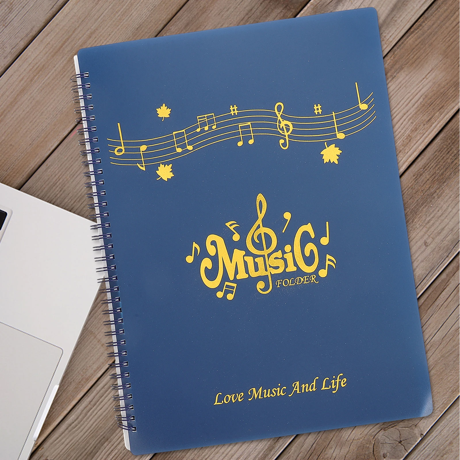 

30 Pages For Piano Guitar Sheet Music Holder Organizer Plastic Sleeves Vintage Storage Document