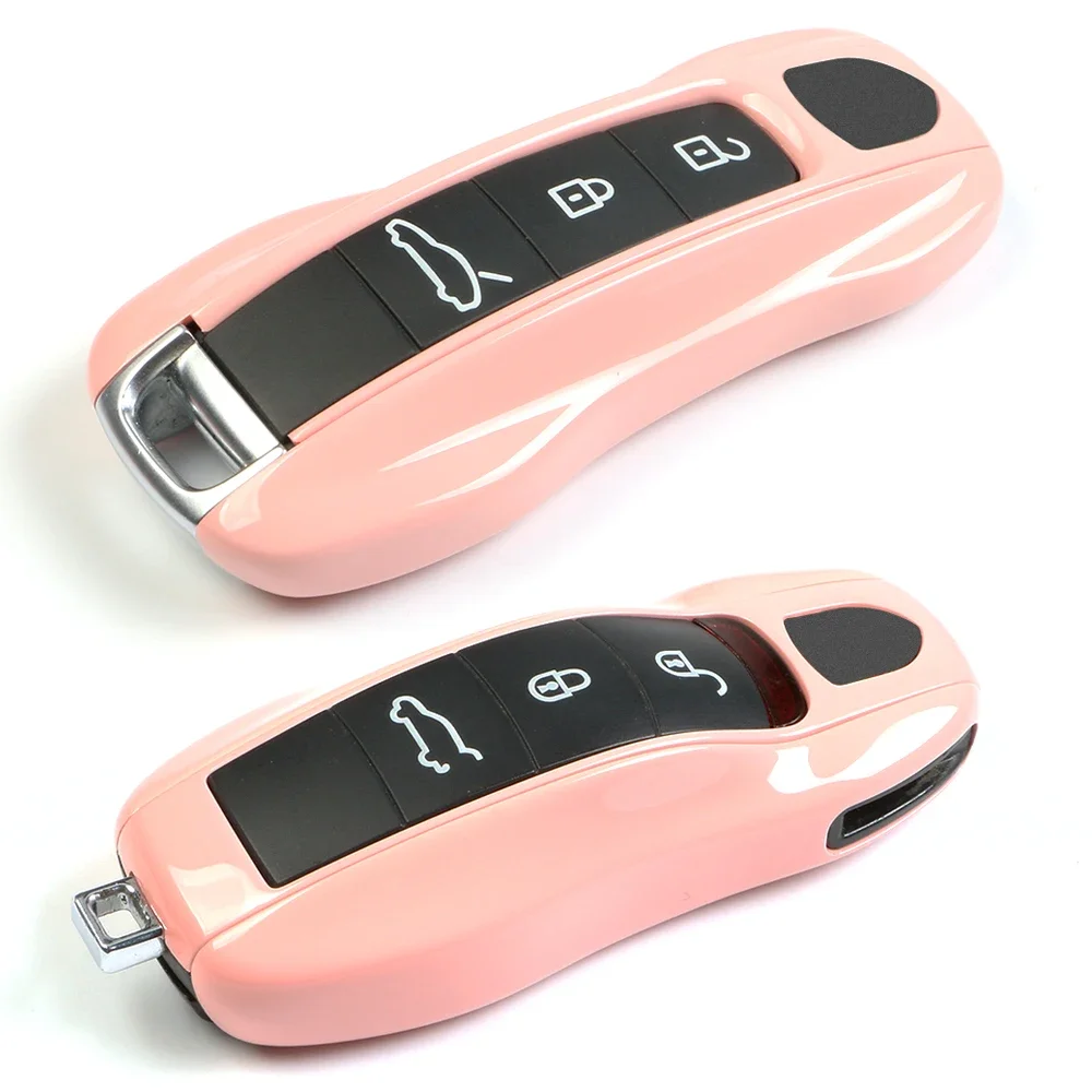 Key Case Cover For Porsche Fob Shell For Cayenne Macan Cayman Panamera Carrera Boxster 911 970 981 991 781 971 9YA Aaccessories