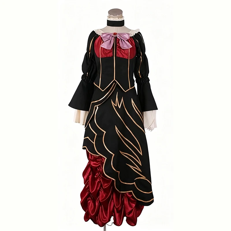 

Beatrice cosplay costume black and red Dress customized for Halloween Christmas women costume party cos
