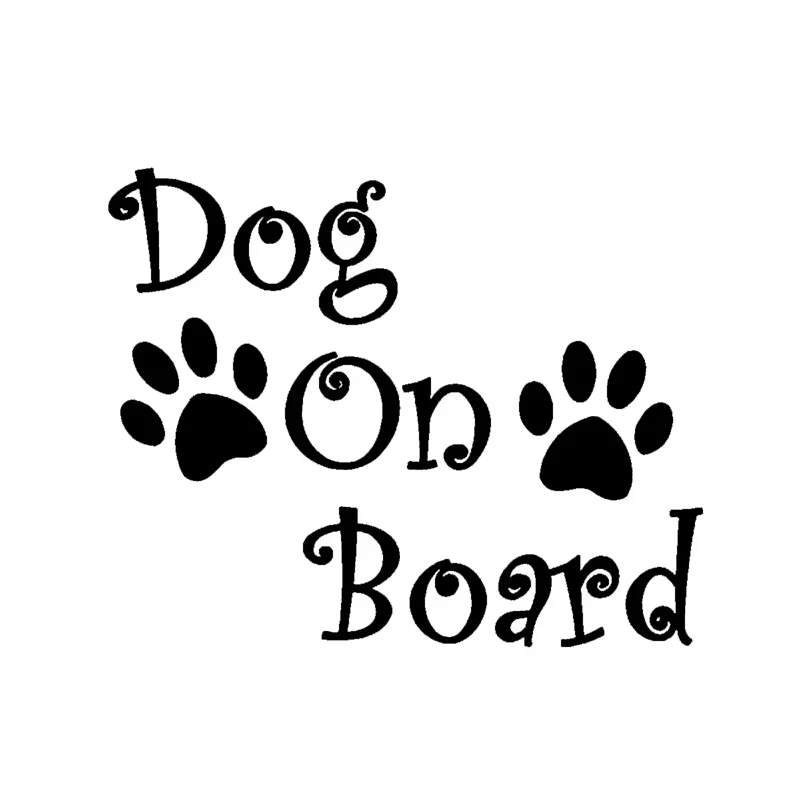 

Dog paw print modeling window bumper motorcycle accessories decorative vinyl car stickers on the boat