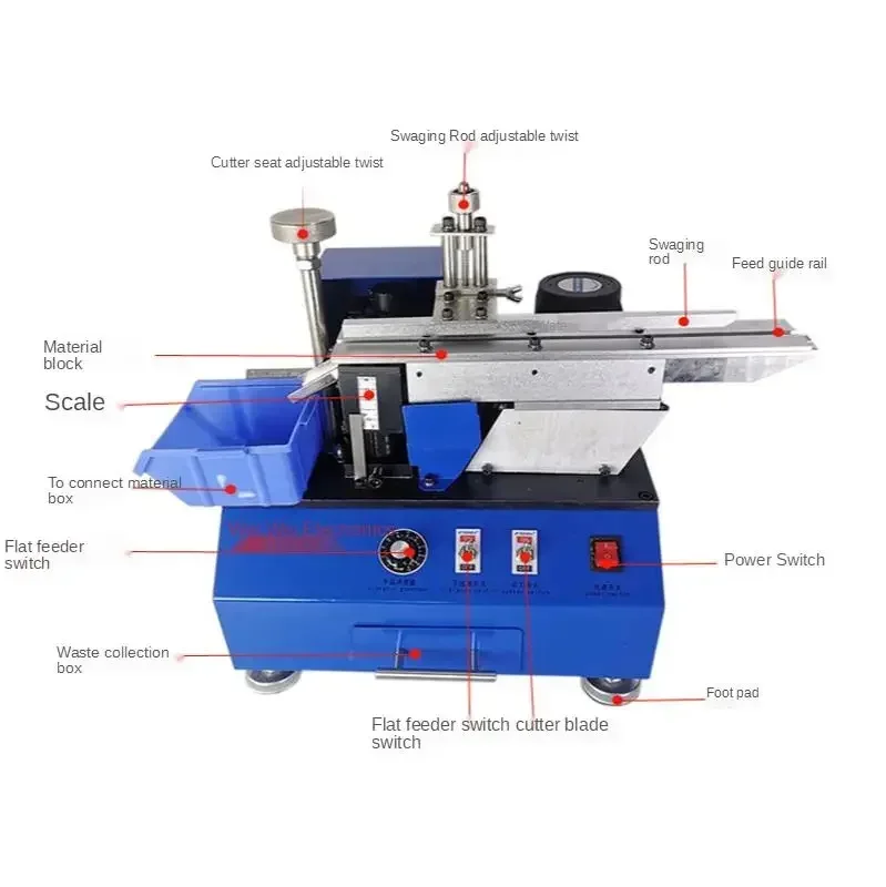 Automatic Capacitor Belt Taped Radial Lead Capacitor Cutting Machine