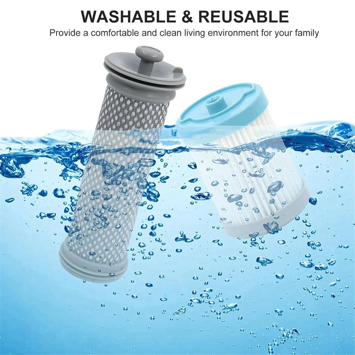 طقم استبدال فلتر المكنسة اللاسلكية لـ A10/ A11 Hero وA10/A11 Master وS11 وPWRHERO11 Snap