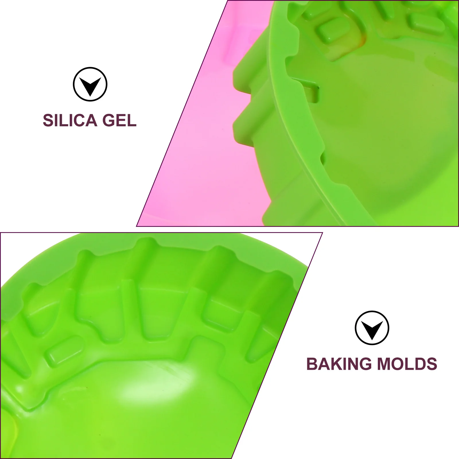 

2Pcs Birthday Cake Mold Premium Silicone Non-Stick DIY Baking Tool Household Baking Pan Dessert Mold for Cake Decorating