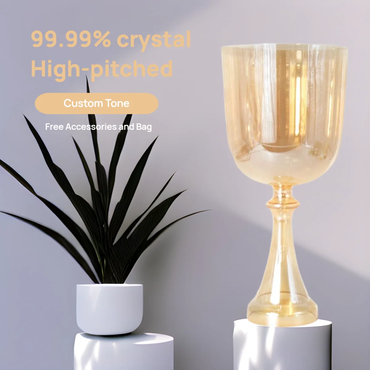 

Оранжевый Прозрачный Ручной Святой Грааль Кварцевый Кристалл Поющая Чаша Йога Медитация Звуковая Терапия Ударный Инструмент Музыкальный Лук