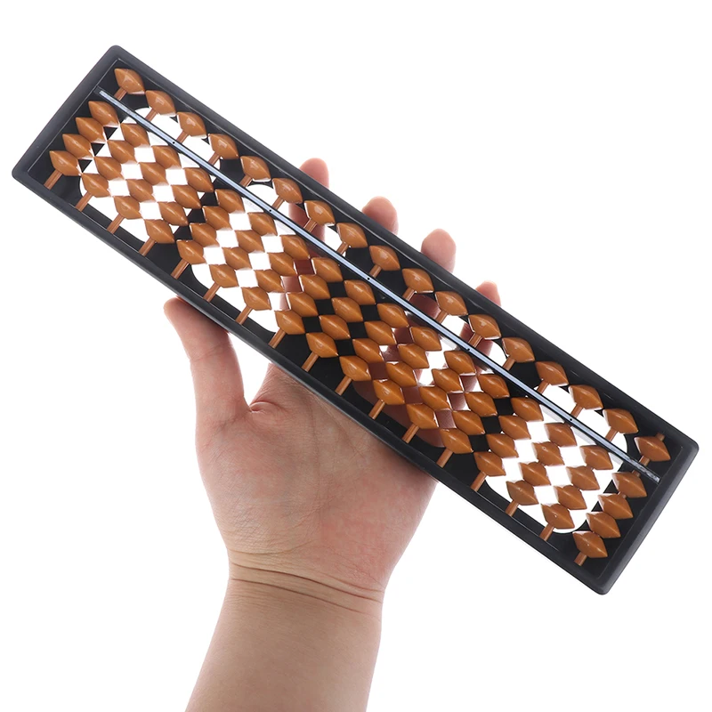 Chinese Traditional Arithmetic Toys Abacus 17 Digits Rods For Kids Standard Abacus Maths Calculating Tool Educational Toy