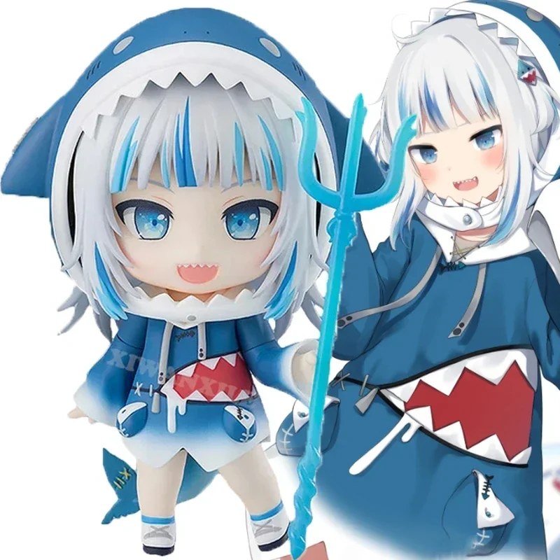 Anime Hololive Gawr Gura Action Figures Omori Cosplay Models Basil Collectible PVC Figurine Dolls Toys Kids Christmas Gifts