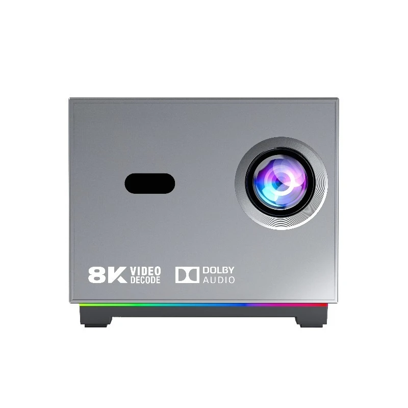 Projetor inteligente Home Theater 4K 720P 150 ANSI Lumens Mini Projetor Led Android 9 Vídeo Projetor Inteligente