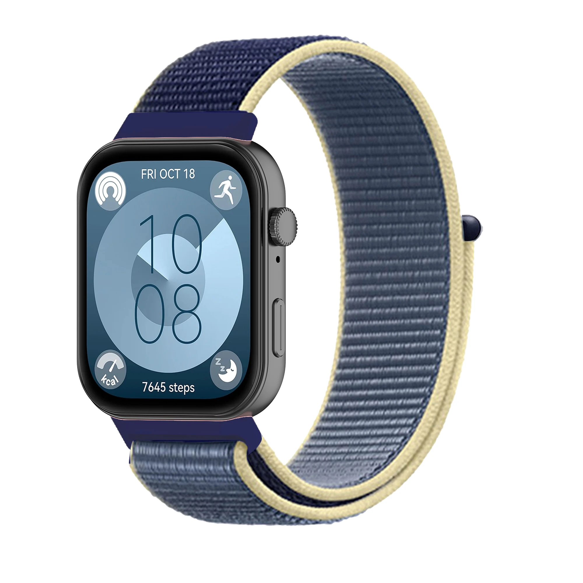 Ремешок нейлоновый Плетеный для часов Huawei Watch FIT3, сменный Браслет с плетеной застежкой, аксессуары для смарт-часов, 22 мм