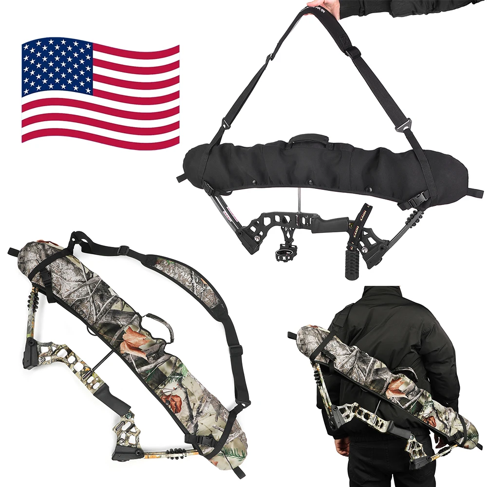 

Archery Hunting Compound Bow Bag Diving Cloth Elastic Portable Suitable Foldable Black/Camo Bow Bag Archery Shooting Accessory