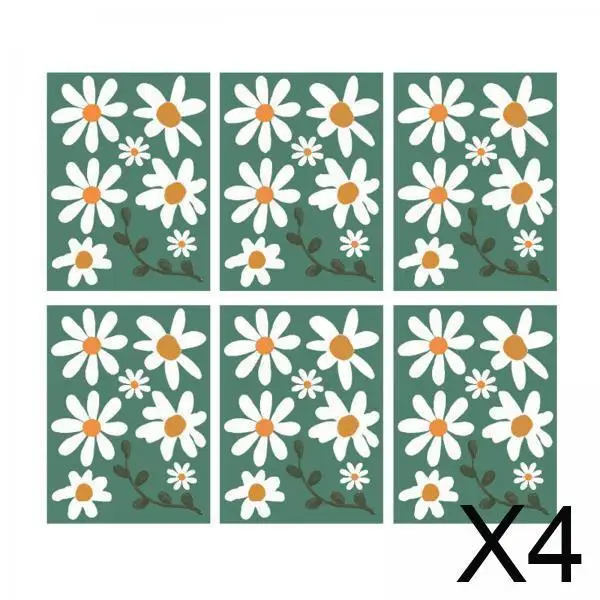 

Little Daisy Wall Decal Boho Style Aesthetic Flower Mural Creative Decor for Bedroom Home Party