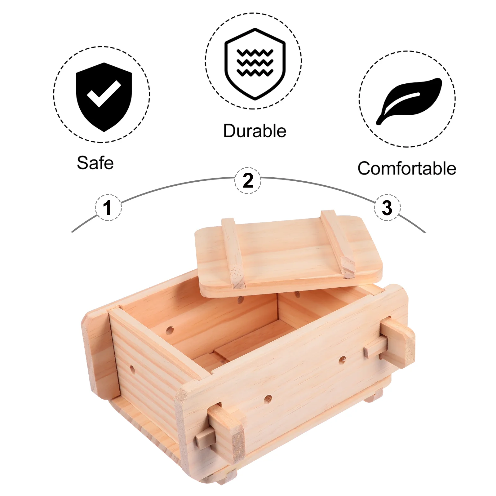 Wooden Tofu Press Mould Soybean Curd Making Machine Cheese Maker Press Tofu Maker Pressing for Home