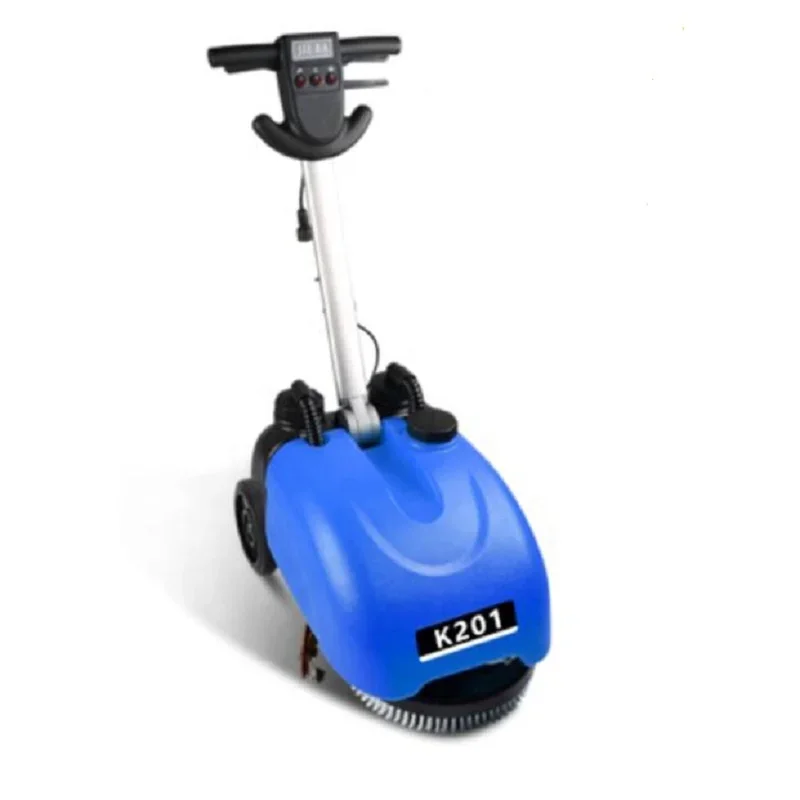 10 Yrs Blue Color Mini Size Floor Washing Sweeper Scrubber Dryer Commercial Hand Push Floor Floor Scrubber Drier Washing Machine