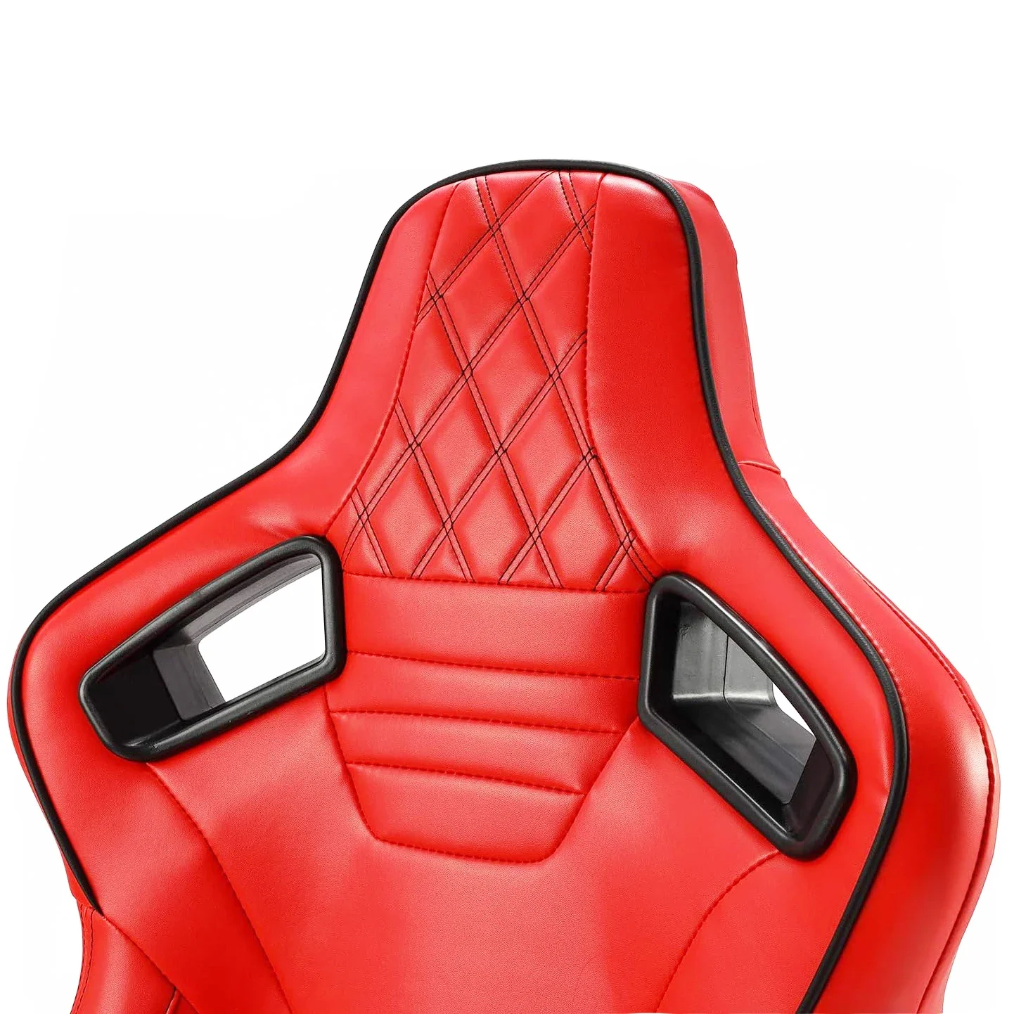 1087 Red Special Stitching Universal High Quality Leather Car Simulator Gaming Adjustable Sim Bucket Racing Seats