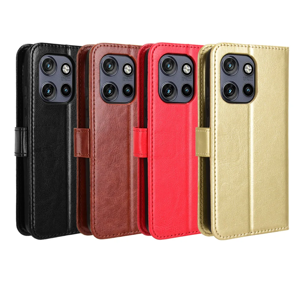 

Кожаный флип-кошелек для Motorola ThinkPhone 25, чехол для телефона Moto ThinkPhone 25 5G Think, чехол для телефона с функцией подставки, держатель для карт