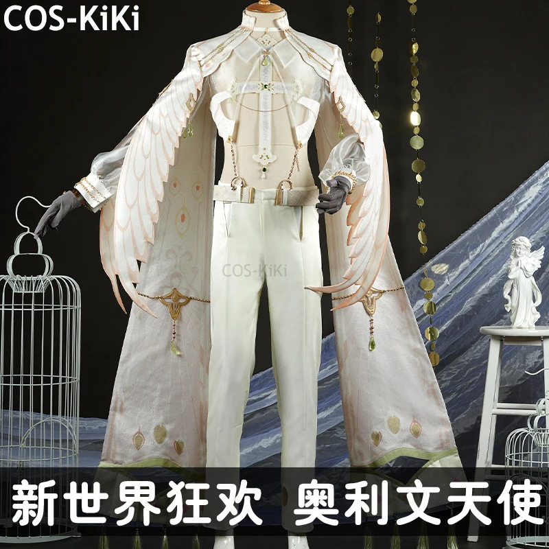 COS-KiKi Nu: Carnival Olivine Angel The Distant Wish In The Tower Game Suit Cosplay Costume Halloween Party Role Play Outfit