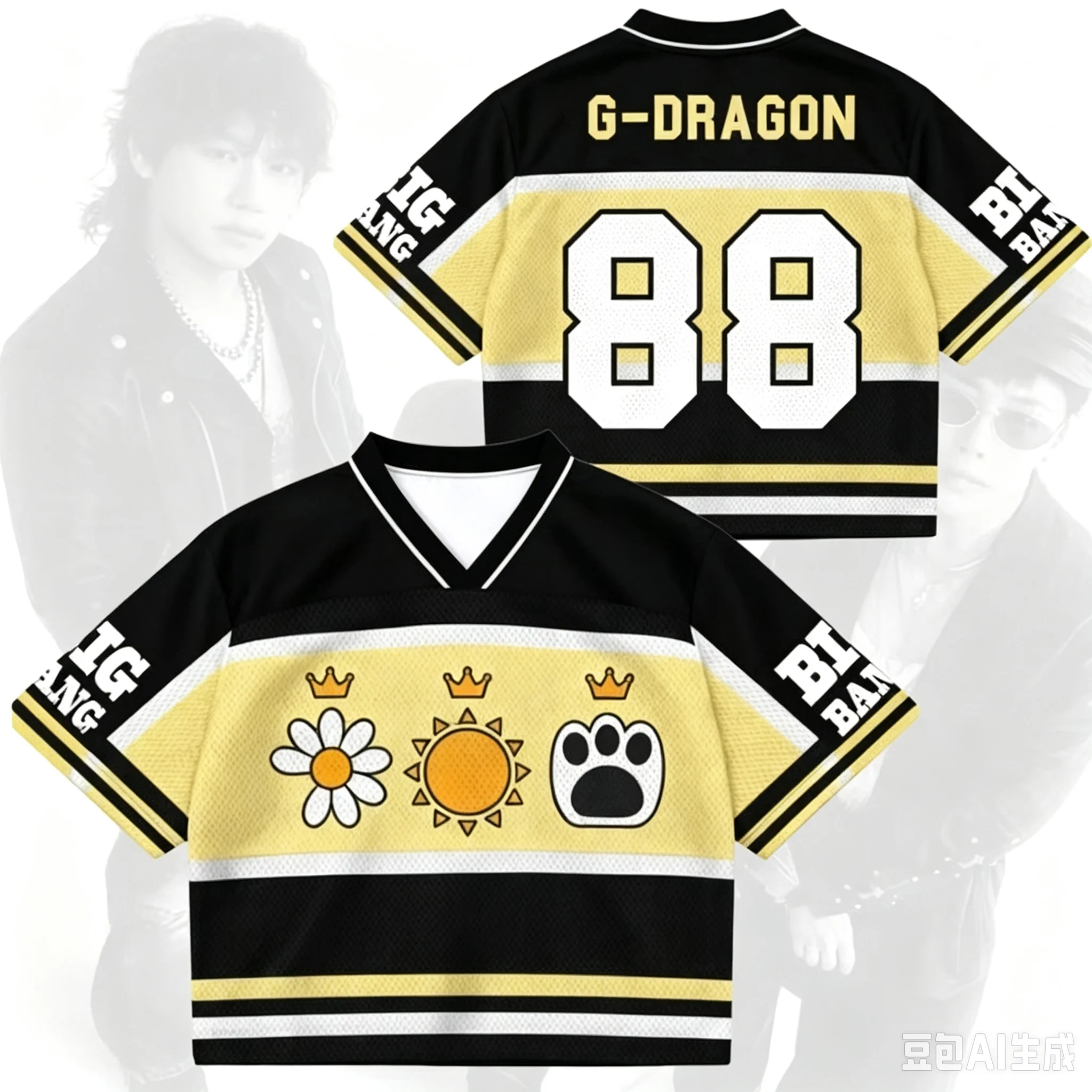 2026 New Legendary BIGBANG Crown Icons Concert Tour Merch T-Shirt For Men Women Y2k Comfortable Outdoor V-Neck Tee Women T-Shirt