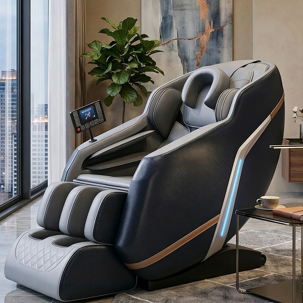 

GUOHENG Electric Heating Massager Chair Luxury 8D Full Body Shiatsu Massage Chair Zero Gravity With Yoga Stretch