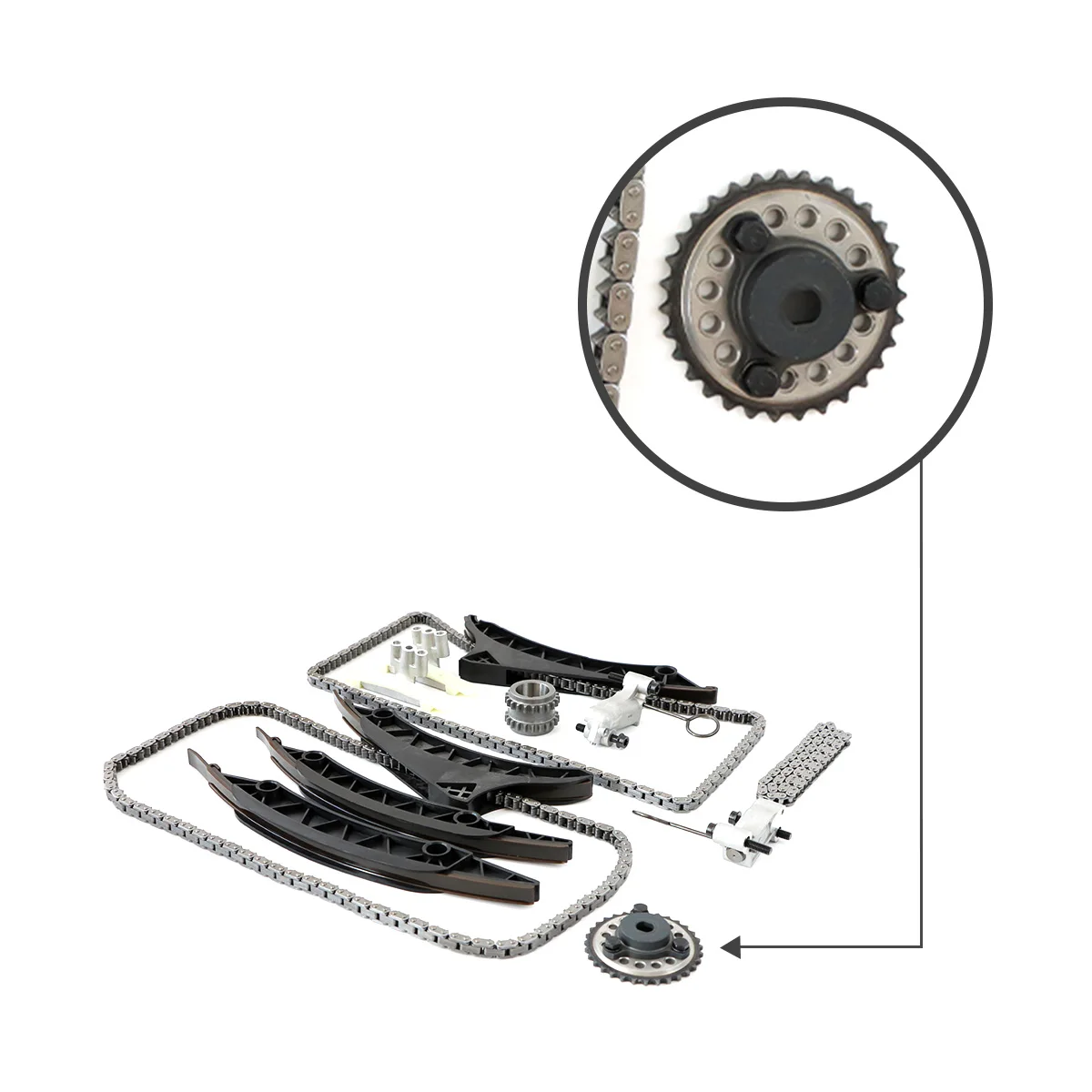 N63 Timing Chain Kit Camshaft Sprocket fits BMW 550 650 750 X5 X6 ALPINA B7 N63B V8 4.0L 4.4L Engine N63B40A N63B44A N63B44B New