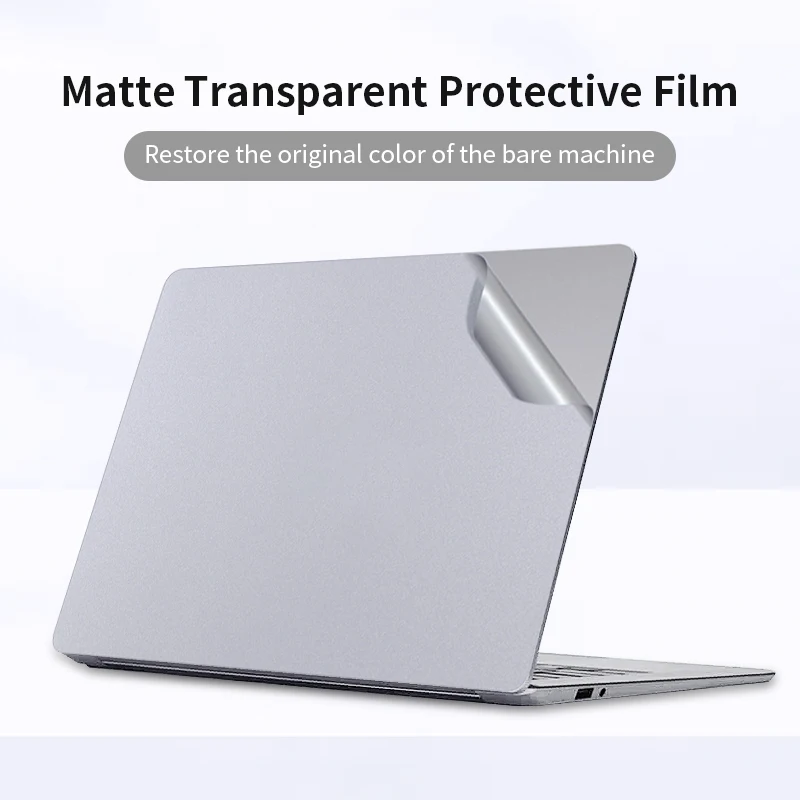 Transparent Laptop Skin Stickers For 2025 Microsoft Surface Laptop 13 Solid Color Transparent Vinyl Full Protective Skins