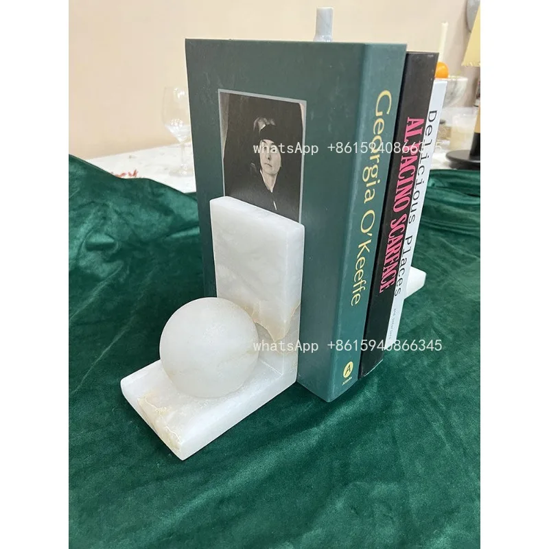 Marble bookend Nordic creative living room soft decoration model room sales department villa hotel decoration desktop ornament