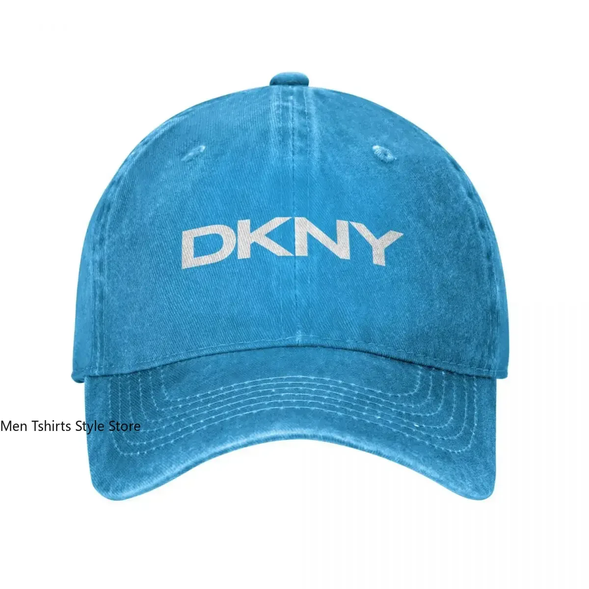 Vintage DKNYS Logo Baseball Cap Men Women Distressed Denim Sun Cap Outdoor Workouts Caps Hat