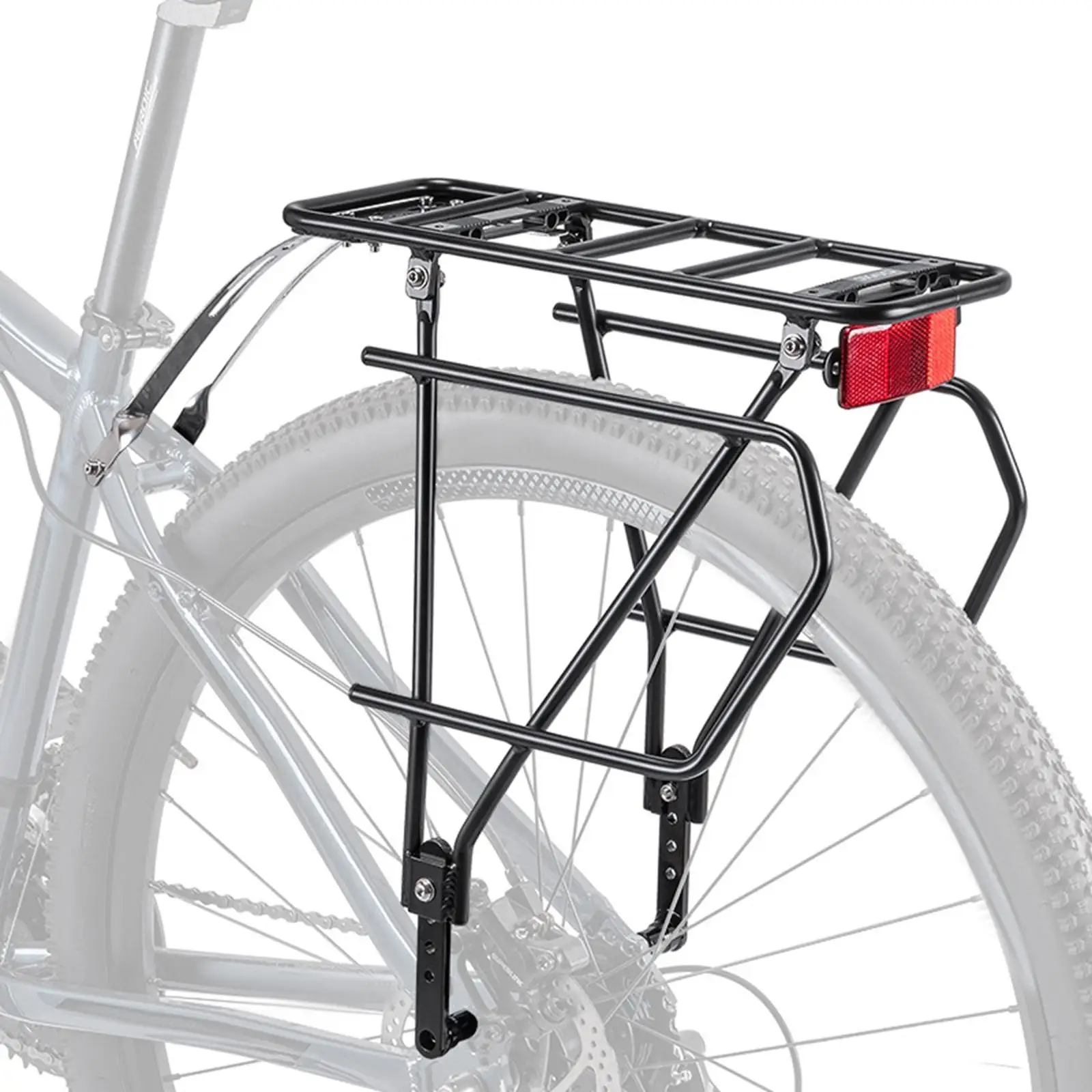 

Bike Rear Rack Bike Cargo Rack Cycling Travel Stable,.Outdoor Sturdy Carrier Practical Accessory,Pannier Racks Bicycle Carrier